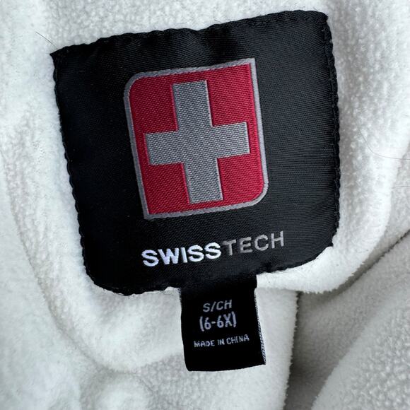 Swiss Tech Kids Jacket - Purple and White - Picture 9 of 13